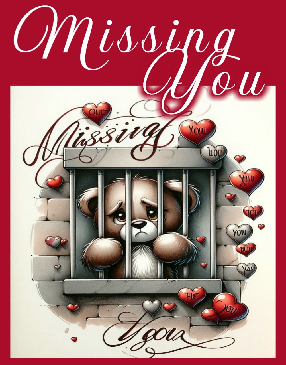 Missing You Greeting Card